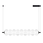 Светодиодный подвесной светильник линейный с белым воздушным плафоном Glowing Cloud варинант исполнения - 1 | Loft Concept в Челябинске