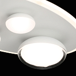 Потолочный светильник овальной формы белого цвета с 4-мя лампами Lunar Pebbles варинант исполнения - 6 | Loft Concept в Челябинске