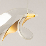 Люстра линейная с изогнутым плафоном Wave Line варинант исполнения - 10 | Loft Concept в Челябинске