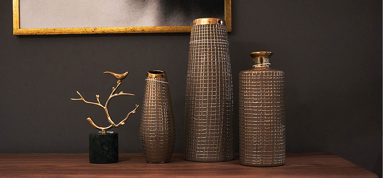Ваза Golden mesh 35 Ваза Golden mesh 35 - Loft-Concept в Челябинске