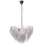 Люстра с лепестками из матового рифленого стекла Chandelier Water Lily варинант исполнения - 1 | Loft Concept в Челябинске
