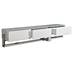 Тумба под телевизор со стеклянным фасадом Modern TumbvTV варинант исполнения - 2 | Loft Concept в Челябинске