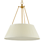 Подвесной светильник светодиодный с фактурным тканевым конусообразным абажуром White Fabric Lampshade варинант исполнения - 4 | Loft Concept в Челябинске