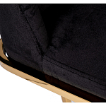 Стул обеденный велюровый черный с золотым каркасом Nobility варинант исполнения - 4 | Loft Concept в Челябинске