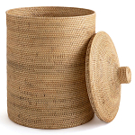 Плетеная корзина с крышкой Kheri Wicker Basket варинант исполнения - 3 | Loft Concept в Челябинске