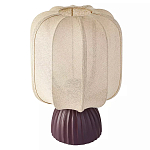 Настольная лампа с фактурным основанием и бежевым тканевым абажуром Modern Textured Table Lamp варинант исполнения - 1 | Loft Concept в Челябинске