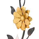 Бра черное с золотым цветком Bizarre Creation варинант исполнения - 1 | Loft Concept в Челябинске