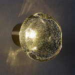 Бра с круглым плафоном из прозрачного стекла с пузырьками воздуха Effervia  варинант исполнения - 8 | Loft Concept в Челябинске