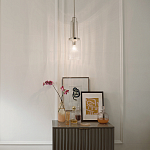 Подвесной светильник с прозрачным рифленым цилиндрическим плафоном Kichler варинант исполнения - 14 | Loft Concept в Челябинске