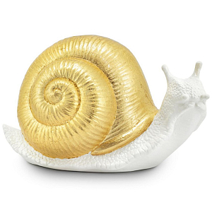 Статуэтка Abhika Snail Bisc. Goldleaf