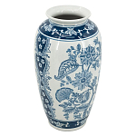 Ваза с синим цветочным орнаментом Blue & White Ornament  варинант исполнения - 1 | Loft Concept в Челябинске