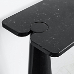Консоль чёрная на 2-х конусообразных ножках Eros варинант исполнения - 2 | Loft Concept в Челябинске