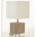 Настольная лампа деревянная с белым абажуром Wooden Table Lamp варинант исполнения - 1 | Loft Concept в Челябинске