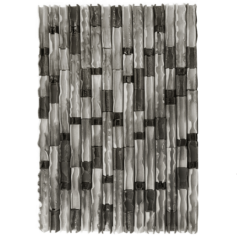 Фактурное Панно на стену Energy Flow Черный бетон Серый в Челябинске | Loft Concept 