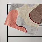 Ковер из хлопка с абстрактным принтом бежевого цвета Elysian Flow Blush варинант исполнения - 6 | Loft Concept в Челябинске