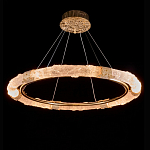 Люстра в форме кольца с золотым декором Warm Heavenly Light варинант исполнения - 2 | Loft Concept в Челябинске