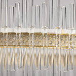 Люстра круглая с прозрачными стеклянными трубками 51 см Nembus варинант исполнения - 9 | Loft Concept в Челябинске