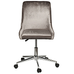 Кресло офисное с обивкой из серого велюра Stylish Velor Office Chair варинант исполнения - 6 | Loft Concept в Челябинске