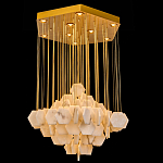 Люстра с фигурными подвесками из натурального камня Glowing Spheres варинант исполнения - 1 | Loft Concept в Челябинске