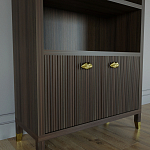 Книжный Стеллаж Elsa Dreams Walnut с задней стенкой варинант исполнения - 2 | Loft Concept в Челябинске