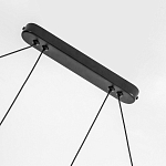 Светодиодная люстра Black LED Circle and Oval Lamp варинант исполнения - 3 | Loft Concept в Челябинске