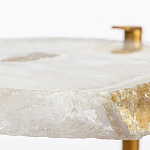 Кофейный стол со столешницей из агата Agate Design Beige варинант исполнения - 3 | Loft Concept в Челябинске