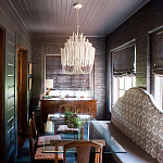 Люстра белая с несколькими ярусами деревянных палочек Bright Wooden Chandelier варинант исполнения - 5 | Loft Concept в Челябинске