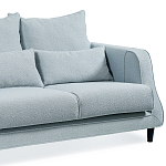 Диван Seldon с мягкими подушками голубое букле варинант исполнения - 6 | Loft Concept в Челябинске