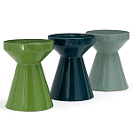 Приставной стол из керамики Manufacto Gray-green варинант исполнения - 3 | Loft Concept в Челябинске