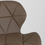 Стул с коричневым сиденьем из экокожи JEROEN варинант исполнения - 7 | Loft Concept в Челябинске
