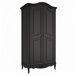 Шкаф черный из массива бука в стиле прованс Black Provence варинант исполнения - 3 | Loft Concept в Челябинске