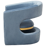 Кресло голубое Walsh Blue Armchair варинант исполнения - 5 | Loft Concept в Челябинске