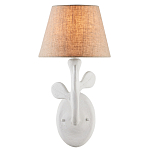 Бра с белым каркасом и тканевым абажуром Natural Stems варинант исполнения - 2 | Loft Concept в Челябинске