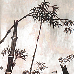 Обои ручная роспись Bamboo Quicksilver on Tarnished Silver gilded paper варинант исполнения - 1 | Loft Concept в Челябинске