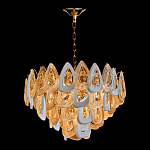 Люстра с многослойными белыми и прозрачными подвесками Character Chandelier варинант исполнения - 4 | Loft Concept в Челябинске