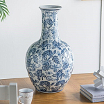 Ваза с классическим узором шинуазри синего цвета Blue & White Ornament  варинант исполнения - 5 | Loft Concept в Челябинске