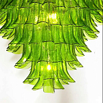 Люстра из семи ярусов зеленого стекла Independence варинант исполнения - 7 | Loft Concept в Челябинске