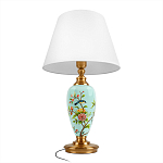 Настольная лампа голубая с изображением птиц Slip Away варинант исполнения - 3 | Loft Concept в Челябинске