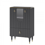 Витрина низкая двухдверная с ящиком Expanses of Beauty Graphite варинант исполнения - 1 | Loft Concept в Челябинске