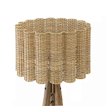 Торшер с плетеным абажуром на основании в виде треноги Lamp with Wicker Lampshade варинант исполнения - 2 | Loft Concept в Челябинске