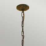 Люстра бронзового цвета с 6-ю лампами и подвесками из оптического стекла в классическом стиле Feiss варинант исполнения - 4 | Loft Concept в Челябинске