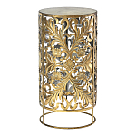 Столик приставной с цветочной резной фактурой Madagascar варинант исполнения - 1 | Loft Concept в Челябинске