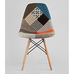 Пластиковый стул на ножках из массива бука Eames Пэчворк варинант исполнения - 4 | Loft Concept в Челябинске