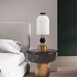 Настольная лампа в виде фонаря с белым фактурным абажуром Echoes of Light варинант исполнения - 7 | Loft Concept в Челябинске