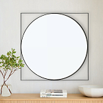 Зеркало в черной металлической раме Urban Style Mirror варинант исполнения - 3 | Loft Concept в Челябинске