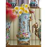 Ваза с птичкой из фарфора с бронзовыми элементами Garden of Eden варинант исполнения - 7 | Loft Concept в Челябинске