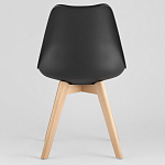 Стул с основой из пластика и мягким сиденьем Arvika Black варинант исполнения - 4 | Loft Concept в Челябинске