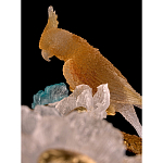 Люстра круглая на золотом каркасе с птичками и цветочным декором Miscellaneous herbs варинант исполнения - 3 | Loft Concept в Челябинске