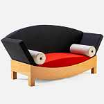 Дизайнерский диван с двумя подушками-валиками Poltronova Mitzi Sofa варинант исполнения - 3 | Loft Concept в Челябинске