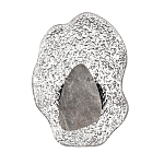 Бра с волнообразным стеклянным плафоном и вставкой из мрамора Liquid Stone варинант исполнения - 1 | Loft Concept в Челябинске